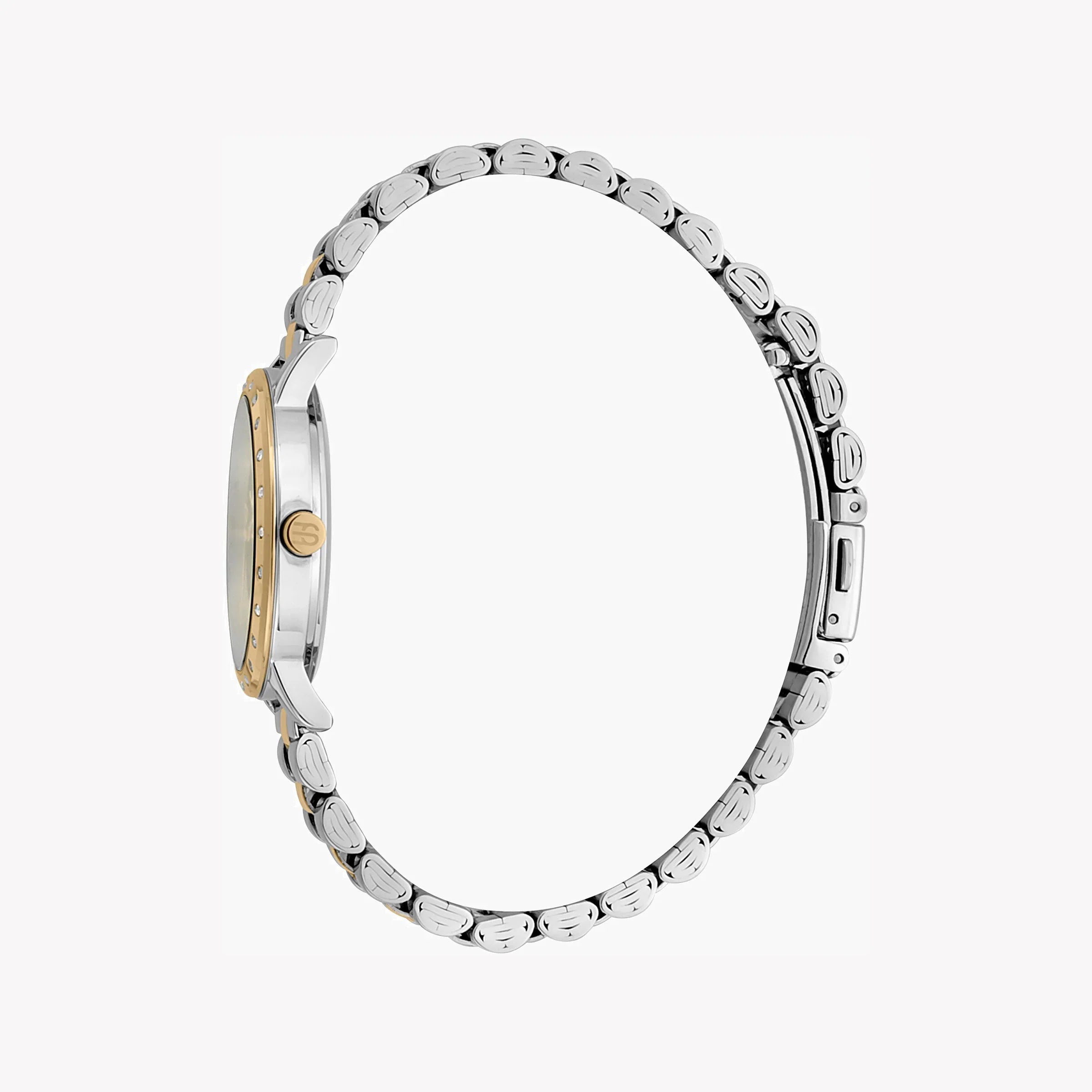 Esprit Women's Silver & Gold Stainless Steel Watch, Silver Dial | Es1l194m0045