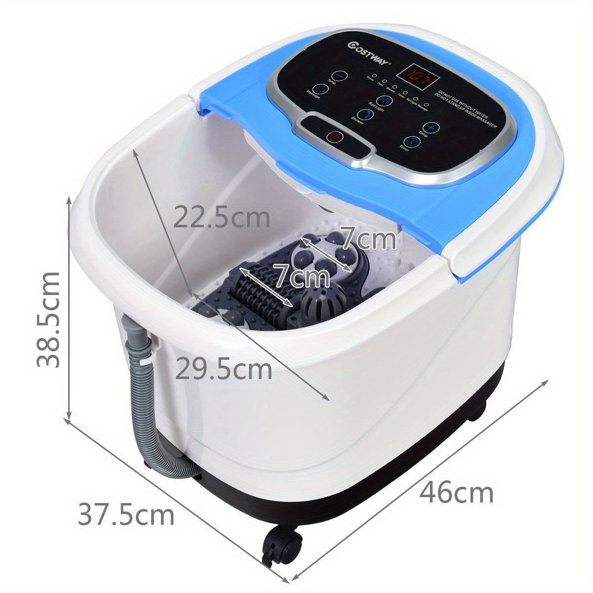 NNETM Electric Heated Footbath Tub – Foot Spa Massager(Blue)