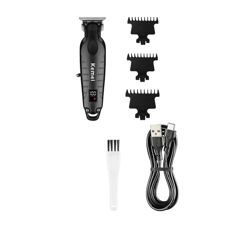 NNEOBA Salon Grade Electric Hair Clipper Powder Metallurgical Blade Black