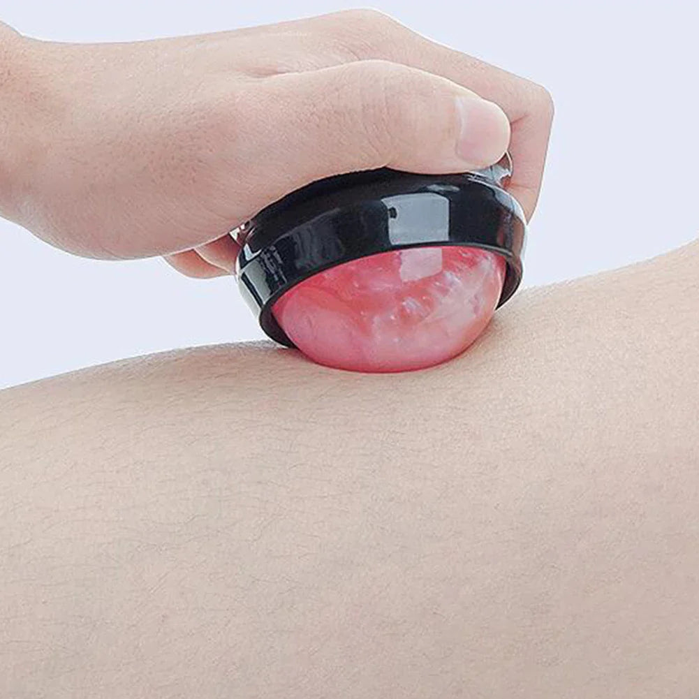 NNEOBA Manual Massage Roller Ball Full Body Therapy Tool Pink