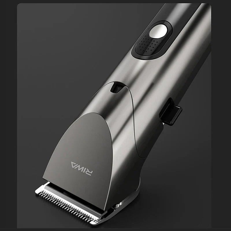 Washable Rechargeable Hair Clipper Professional Barber Trimmer Grey-2