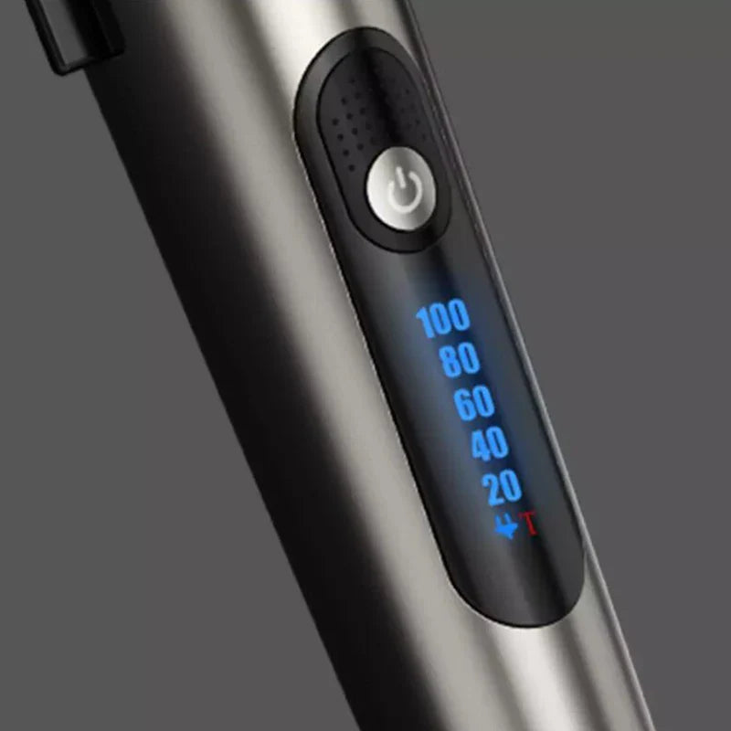 Washable Rechargeable Hair Clipper Professional Barber Trimmer Grey-4