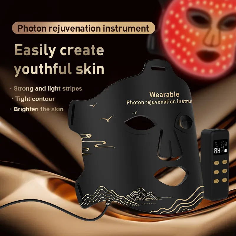 NNEOBA Red LED Infrared Anti-Aging Mask